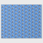 Bluebird 絵画's - Bird Artオリジナル ラッピングペーパー (フラット)