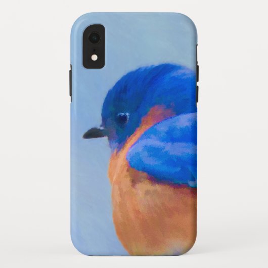 Bluebird 絵画's - Bird Artオリジナル Case-Mate iPhoneケース (裏面)