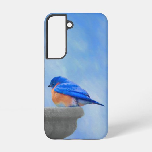 Bluebird 絵画's - Bird Artオリジナル Samsung Galaxyケース (裏面)