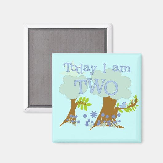 Bluebird 2nd誕生日Tシャツとプレゼント マグネット (正面/裏面)