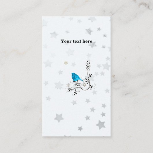 BlueBird and Stars名刺 名刺 (裏面)