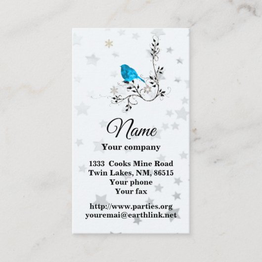 BlueBird and Stars名刺 名刺 (正面)