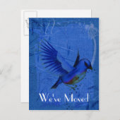 Bluebird Art新しいアドレス自然はがき 案内ポストカード (正面/裏面)