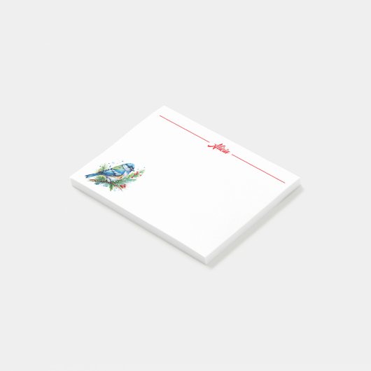 Bluebird at Christmas ポストイット (アングル)