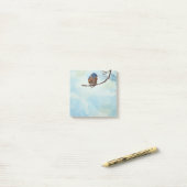 Bluebird Bird Art Nature Post It Note Pad ポストイット (デスク上)