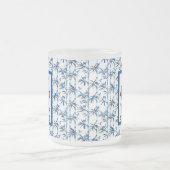 Bluebird Bliss Mug：マグを作成ユニークする フロストグラスマグカップ (中央)