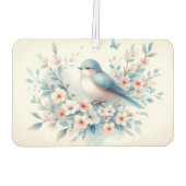 Bluebird Blossom Watercolor Serenity カーエアーフレッシュナー (裏面)
