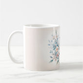 Bluebird Blossom Watercolor Serenity コーヒーマグカップ (左)