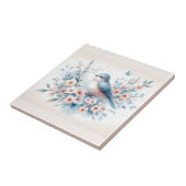 Bluebird Blossom Watercolor Serenity タイル (側面)