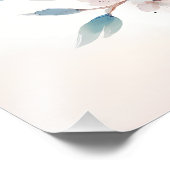 Bluebird Blossom Watercolor Serenity フォトプリント (角)