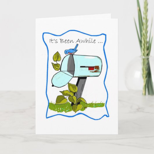 Bluebird Empty Mailbox 考え's of You カード (正面)