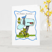 Bluebird Empty Mailbox 考え's of You カード (黄色い花)