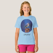Bluebird (Female) Painting - Original Bird Art T-S Tシャツ (正面フル)
