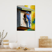 Bluebird Haven:食べ物を与えのベビー ポスター (キッチン)