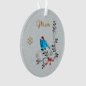 Bluebird  & Mom Ornament オーナメント (正面)