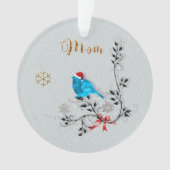 Bluebird  & Mom Ornament オーナメント (正面)