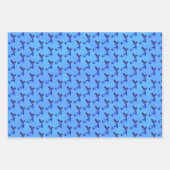 Bluebird Monogram Initial A   ラッピングペーパーシート (正面2)