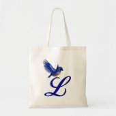 Bluebird Monogram Initial L トートバッグ (正面)