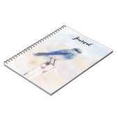 Bluebird Nature Art Personalize Journal ノートブック (左側)