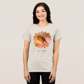 Bluebird Nature Art Personalized トライブレンドTシャツ (正面全面)