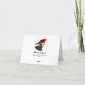 Bluebird Notecard – 内空白の部 サンキューカード (裏面)