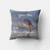 Bluebird Of Happiness Inspirational Personalized   クッション (裏面)