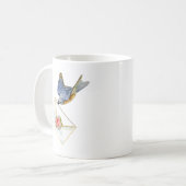 Bluebird of Happiness with Note コーヒーマグカップ (正面左)