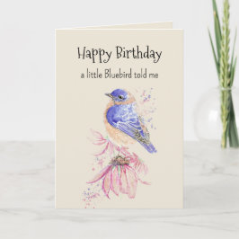 Bluebird Personality Fun Birthday  カード