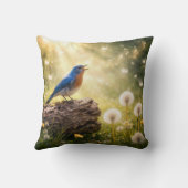 Bluebird Singing in Sunshine クッション (裏面)