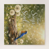 Bluebird Singing Then Sings My Soul ジグソーパズル (横)