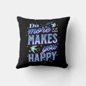 Bluebird & Stars Pを幸せに思うより多くの作業 クッション (裏面)