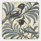 Bluebirds (紙付き) スクエアシール (正面)