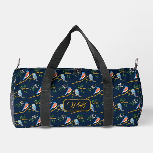 Bluebirds Duffel Bag Dark Blue ダッフルバッグ (裏面)