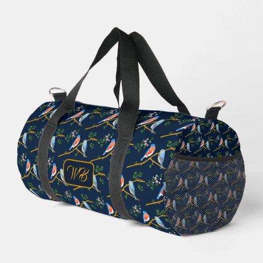 Bluebirds Duffel Bag Dark Blue ダッフルバッグ (右コーナー)