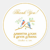 Bluebirds Envelope Seals ラウンドシール (正面)