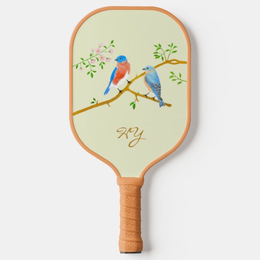 Bluebirds Light Green Pickleball Paddle ピックルボールラケット (正面)