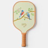 Bluebirds Light Green Pickleball Paddle ピックルボールラケット (裏面)