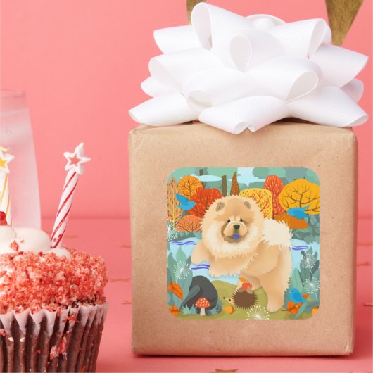 BLUEBIRDS OF HAPPINESS CHOWスタンプ スクエアシール (パーティー)