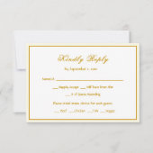 Bluebirds RSVP Wedding Response Card (正面)