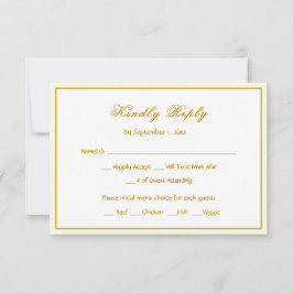 Bluebirds RSVP Wedding Response Card