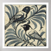 Bluebirds (w/c on paper) ポスター (正面)