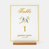 Bluebirds Wedding アクリルサイン (正面)