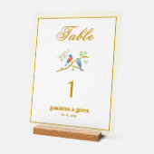 Bluebirds Wedding アクリルサイン (傾斜)