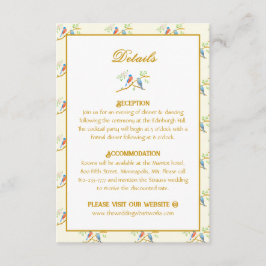 Bluebirds Wedding エンクロージャーカード