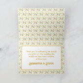 Bluebirds Wedding サンキューカード (内部)