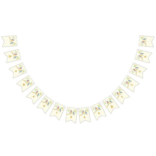Bluebirds Wedding Bunting Flags バンティングフラッグ (全)