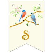 Bluebirds Wedding Bunting Flags バンティングフラッグ (第2の旗)