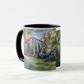 Bluebonnetの掘っ建て小屋のマグ マグカップ (正面左)