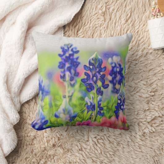 Bluebonnetの枕 クッション (ブランケット)