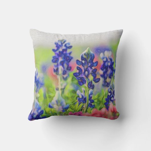 Bluebonnetの枕 クッション (裏面)